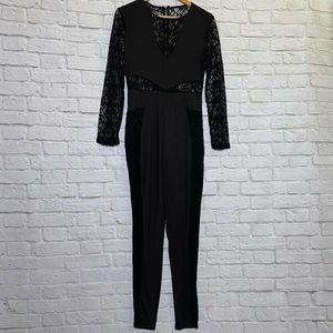 Ophestin Sexy Lace Jumpsuit Mesh Romper Large